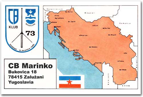 QSL kartica CB Marinko