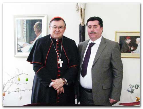 Kardinal Vinko Puljić i Ivica Matošević