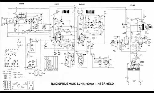 Šema radio aparata Luna